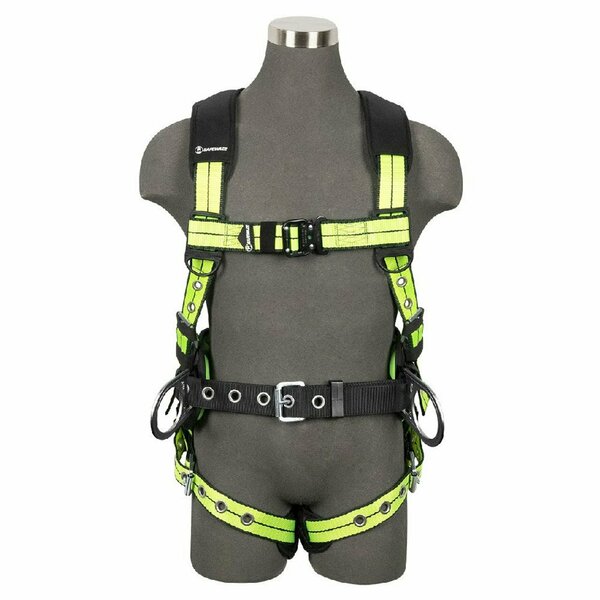 Safewaze PRO+ Construction Harness: 3D, QC Chest, TB Legs, TB Torso FS-FLEX270